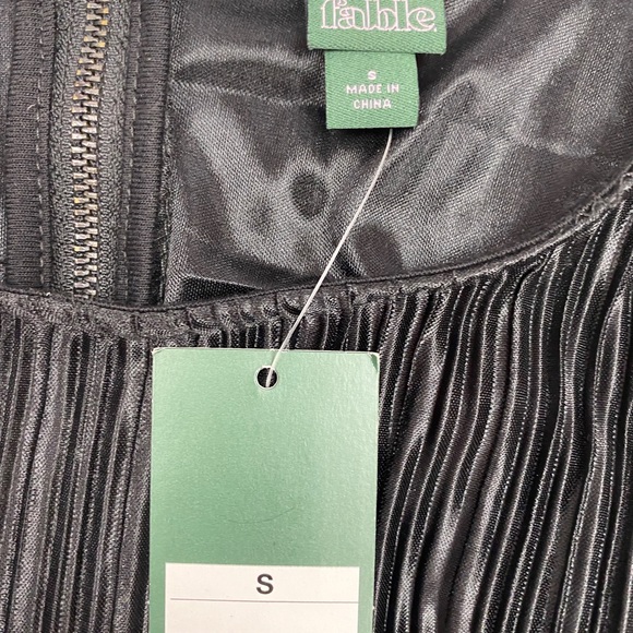 NWT Disco Retro Crinkle Black Sparkle Jumpsuit - Picture 10 of 10